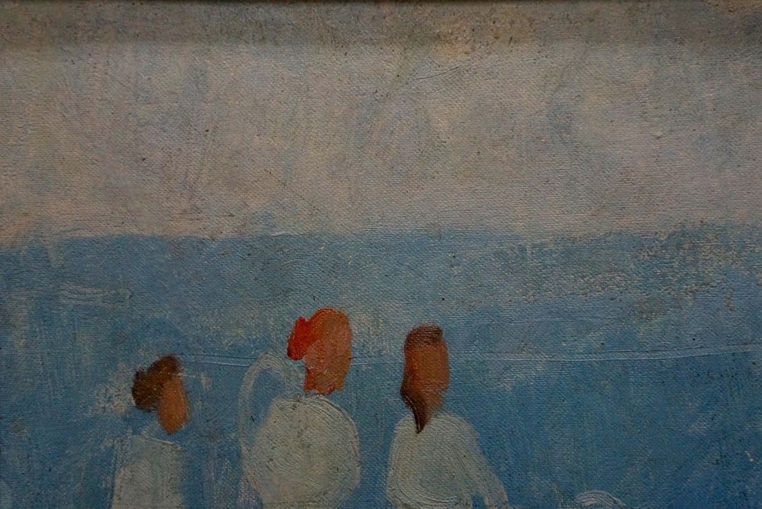 Oil painting Tennis players - 4