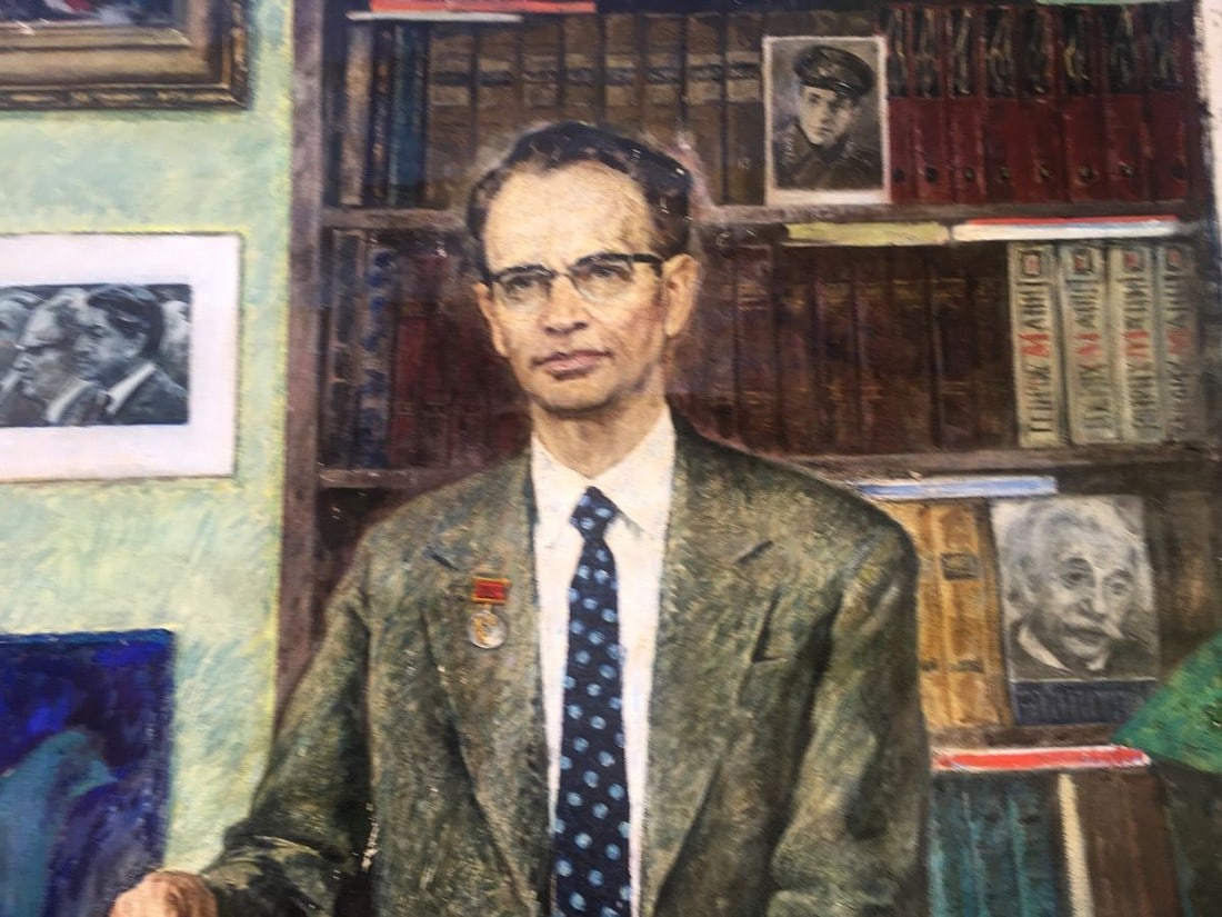 Oil painting Writer Nathan Rybak Shostak David Zelmanovich - 11