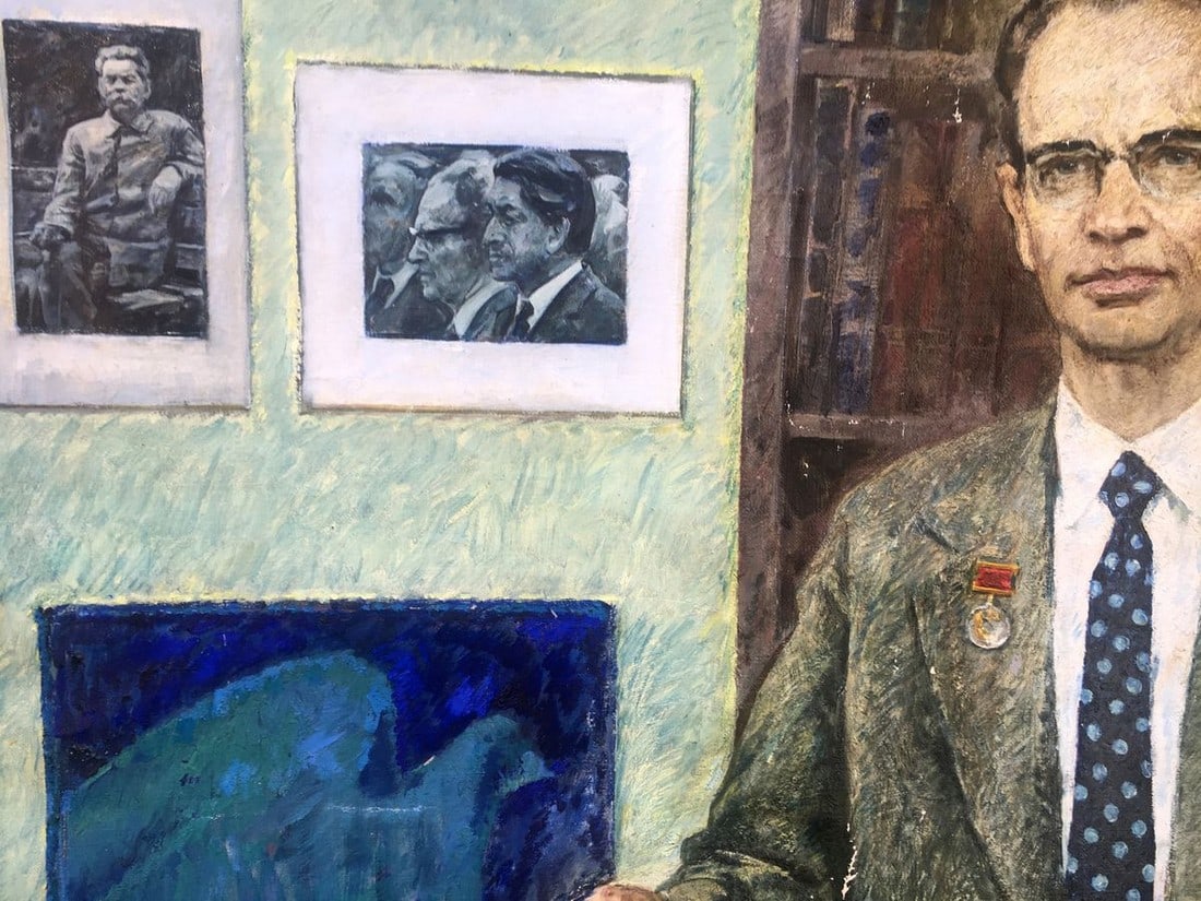 Oil painting Writer Nathan Rybak Shostak David Zelmanovich - 7