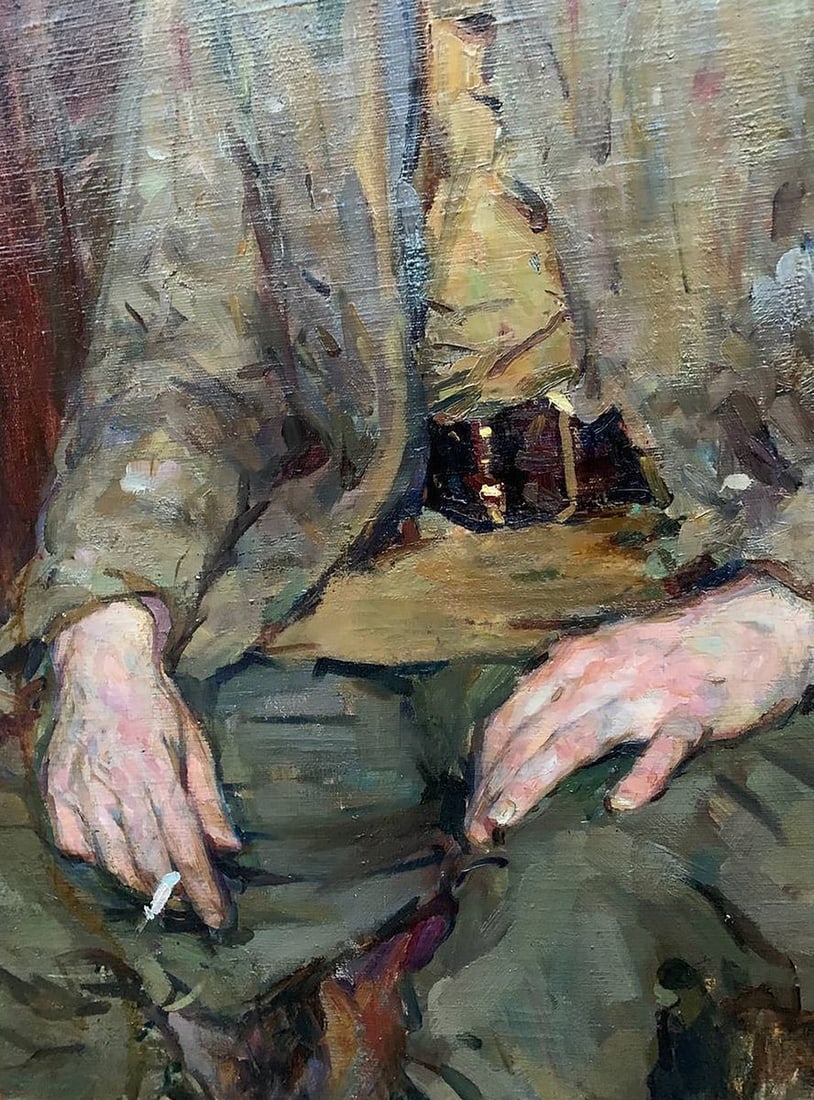 Oil painting Memories of the war Prus Viktor Nikolaevich - 4