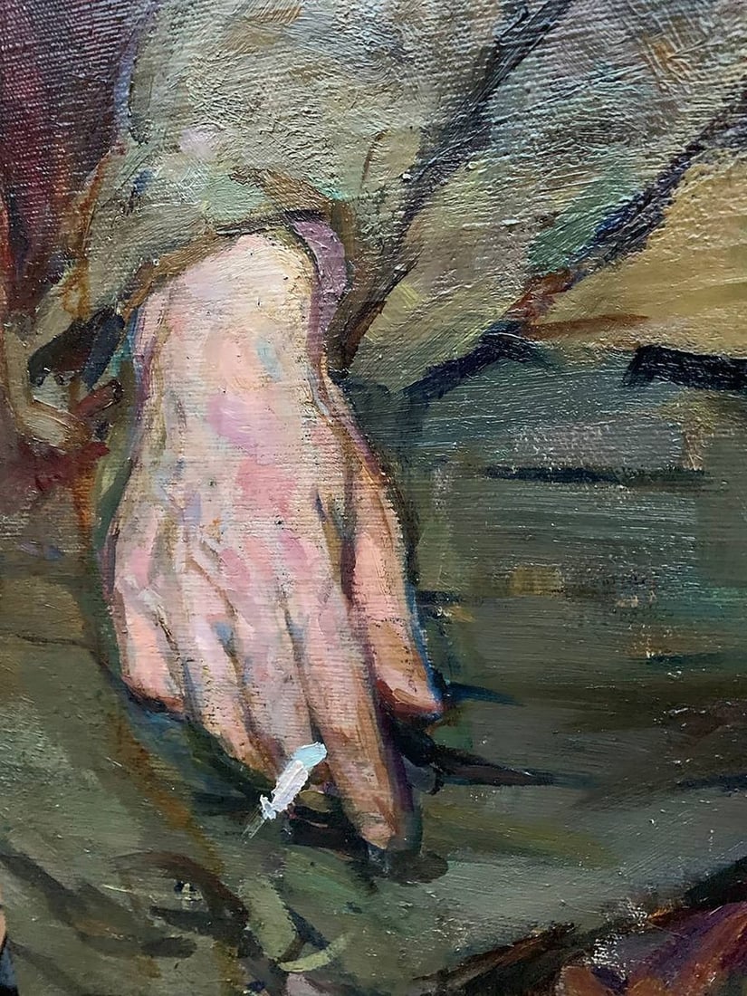 Oil painting Memories of the war Prus Viktor Nikolaevich - 6