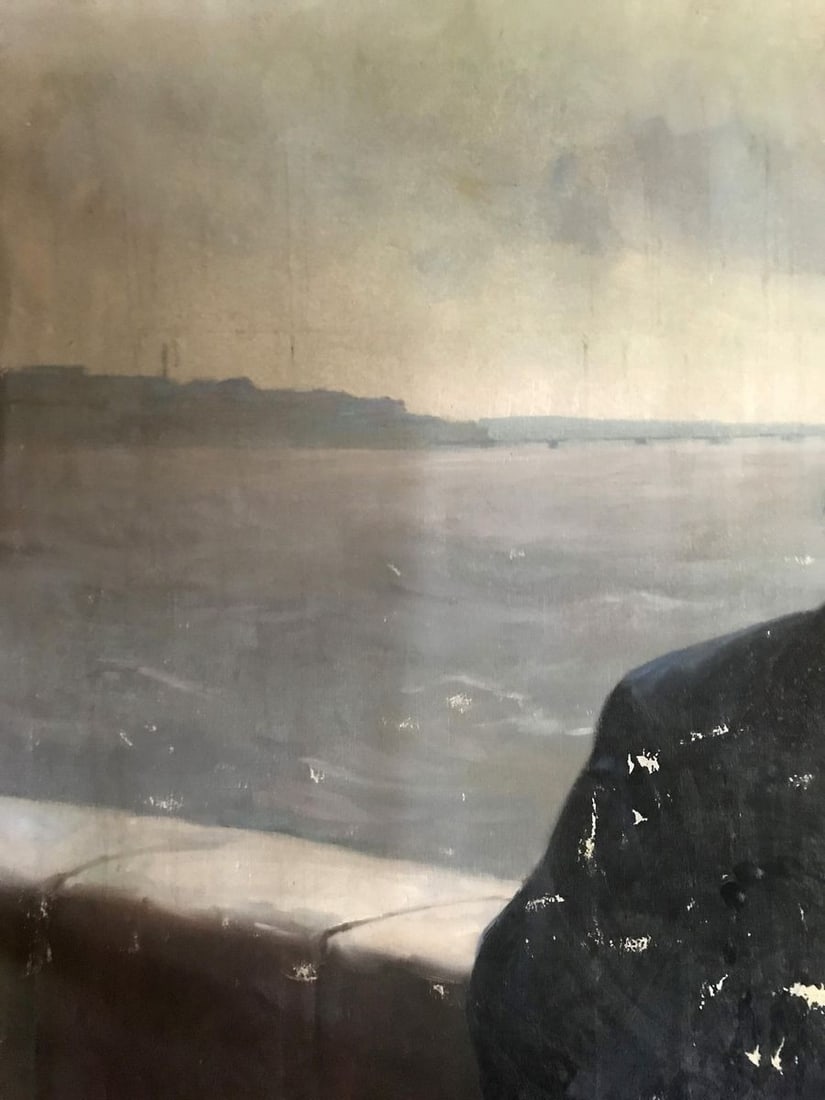 Oil painting Lenin on the embankment Mykhailo Tsalovich Loshak - 2