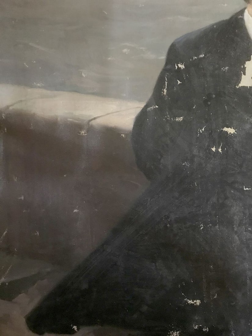 Oil painting Lenin on the embankment Mykhailo Tsalovich Loshak - 3