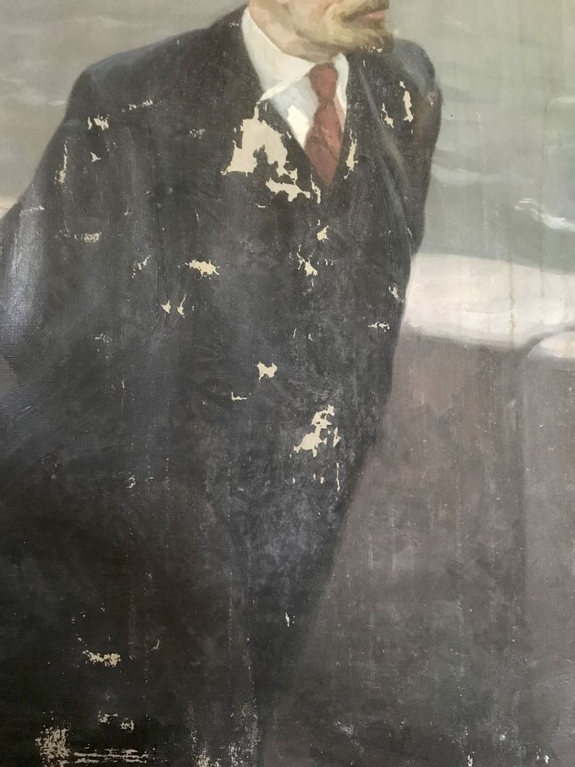 Oil painting Lenin on the embankment Mykhailo Tsalovich Loshak - 5