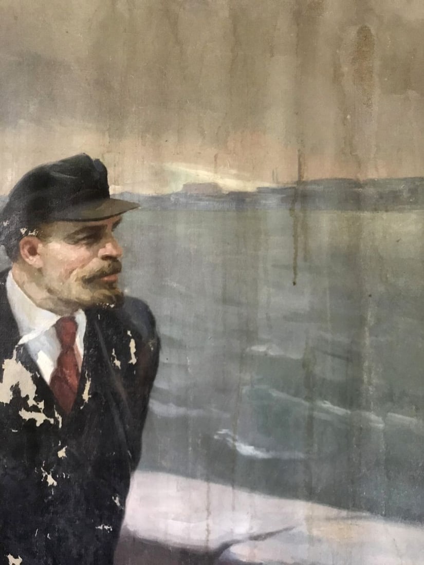 Oil painting Lenin on the embankment Mykhailo Tsalovich Loshak - 6