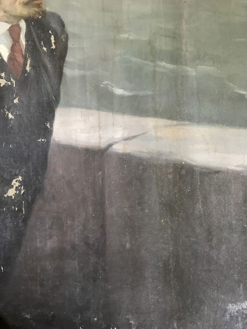 Oil painting Lenin on the embankment Mykhailo Tsalovich Loshak - 7