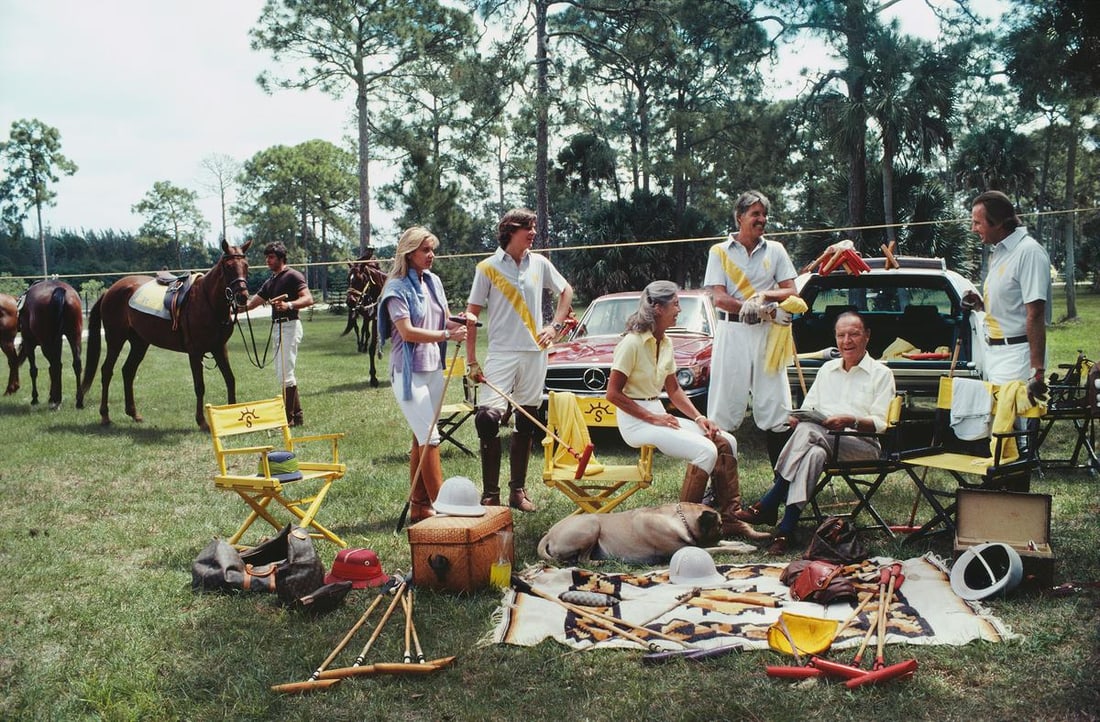 Slim Aarons 'Polo Party' 1981 Official Limited Estate Edition: 1981 (printed later) (1 of 20)