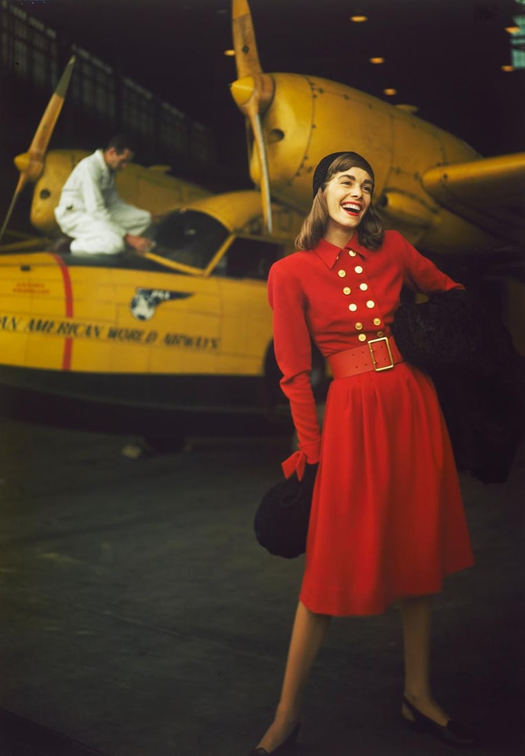 Model In A Red Dress 1960 Oversize Limited Signature Stamped Edition: 1960 (printed later) - 7
