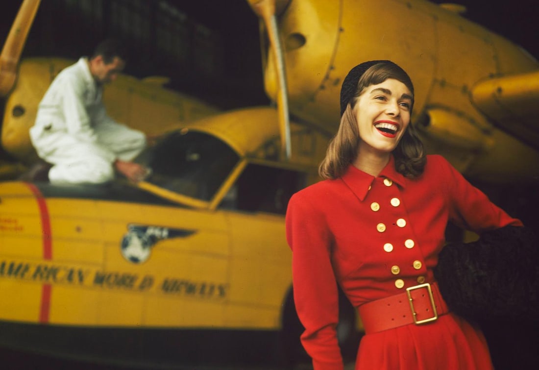 Model In A Red Dress 1960 Oversize Limited Signature Stamped Edition: 1960 (printed later) - 8