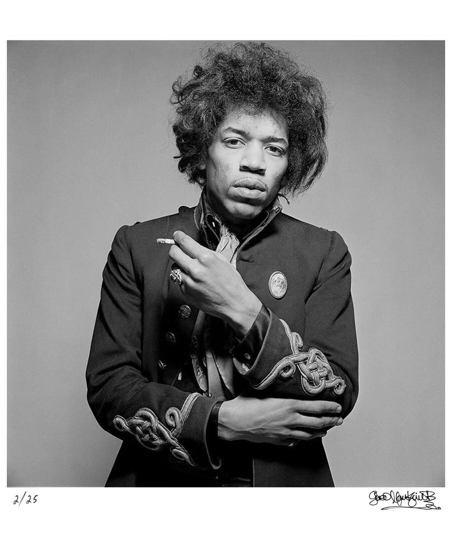 Jimi Hendrix Poses With A Cigarette, 1967 — Signed Limited Edition Print: 1967 (printed later) - 3