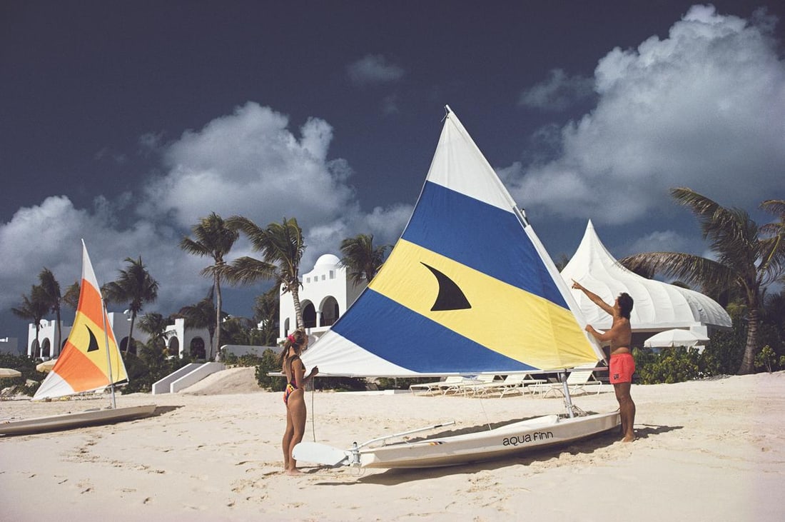 Slim Aarons 'Sailing In Anguilla' 1992 Official Limited Estate Edition: 1992 (Printed Later) - 18