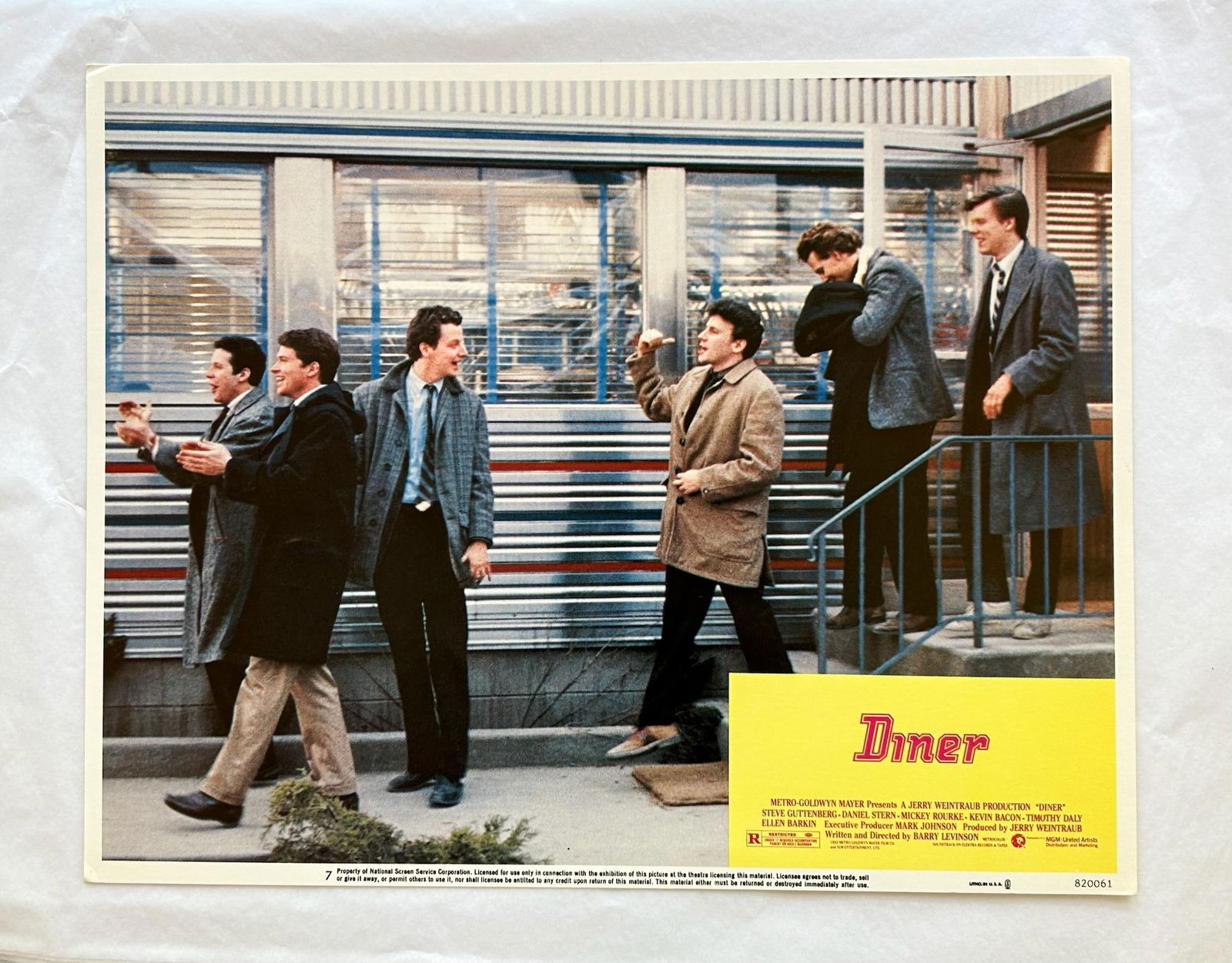 Diner Original 1982 Lobby Card: 1982 - 2