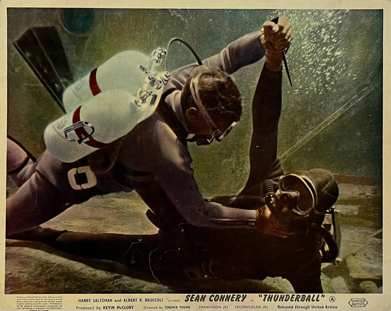 James Bond Thunderball - Original 1965 Lobby Card: 1977 (1 of 5)