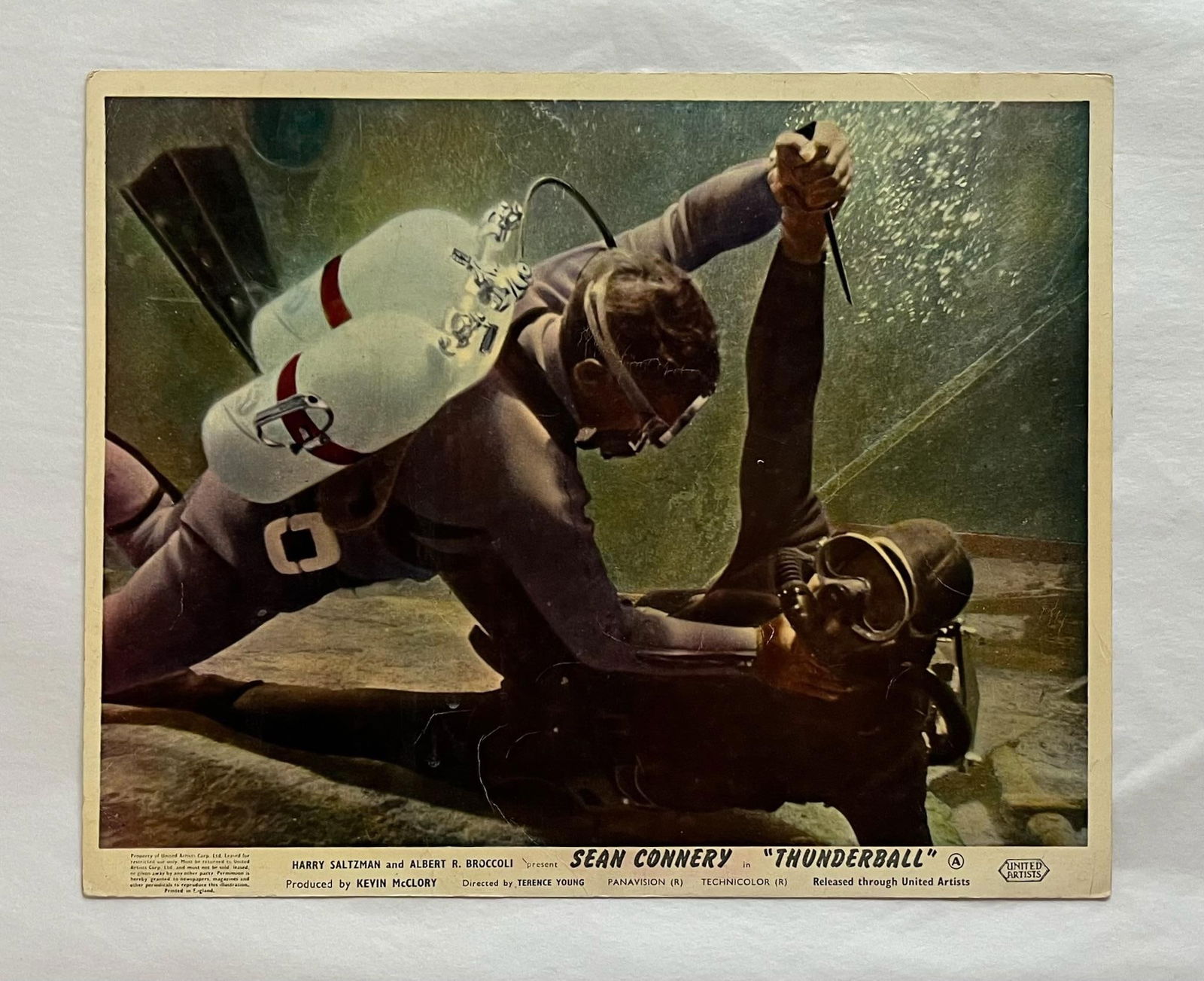 James Bond Thunderball - Original 1965 Lobby Card: 1977 - 3