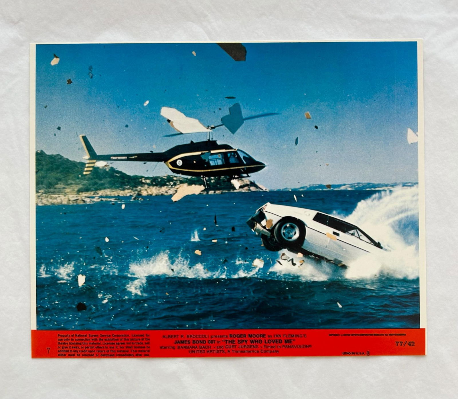 James Bond 007 The Spy Who Loved me - Original 1977 Cinema Lobby Card #7: 1977 - 3