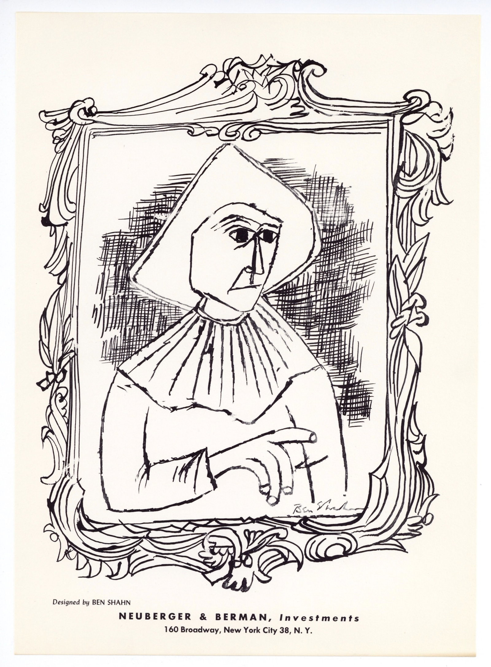 Ben Shahn original lithograph (1 of 1)