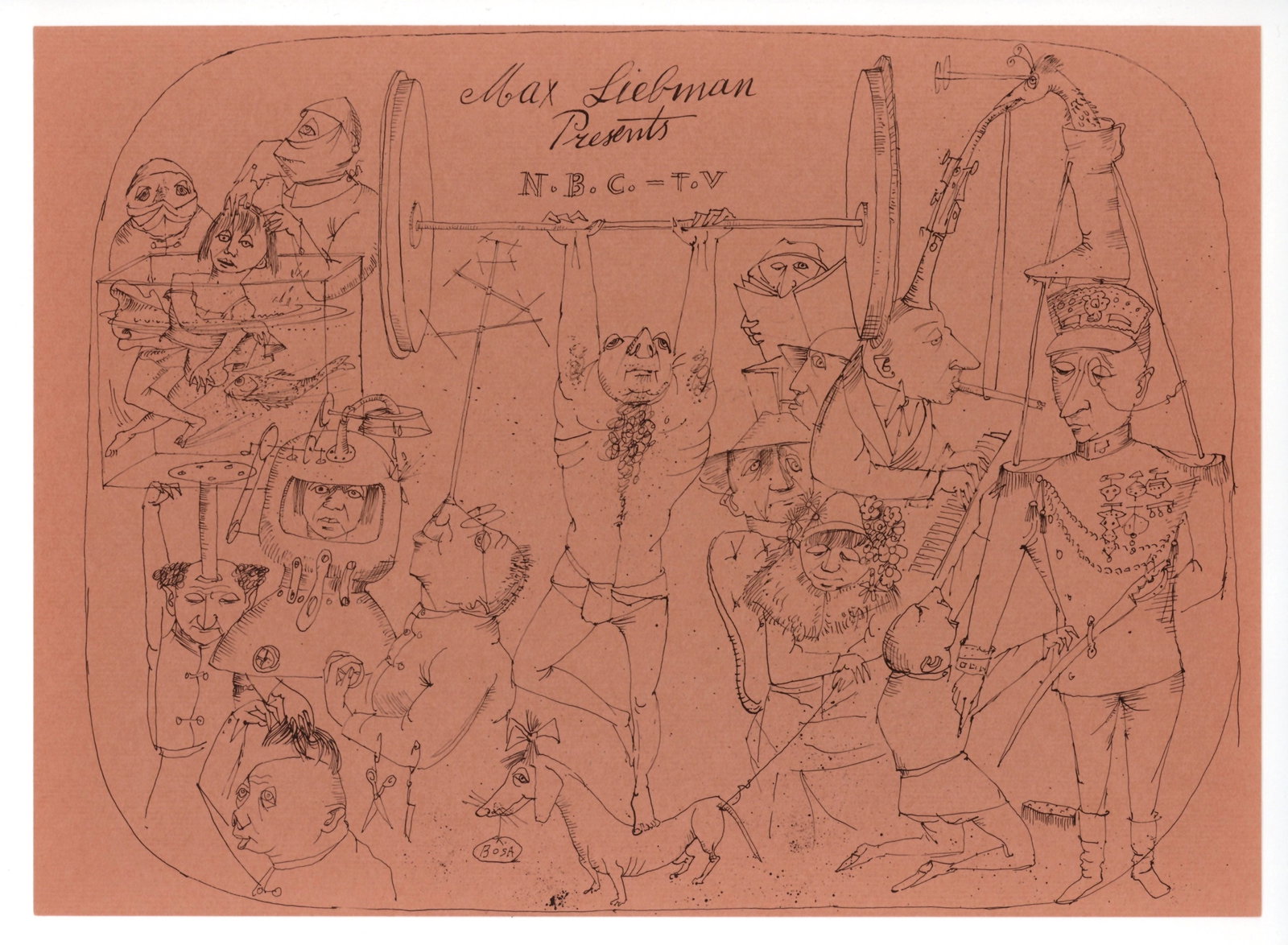 Louis Bosa original lithograph: Title: Louis Bosa original lithograph Description: Medium: original lithograph. This lithograph is from the 1954 "Improvisations" portfolio, published by the Artists Equity Association of New York on