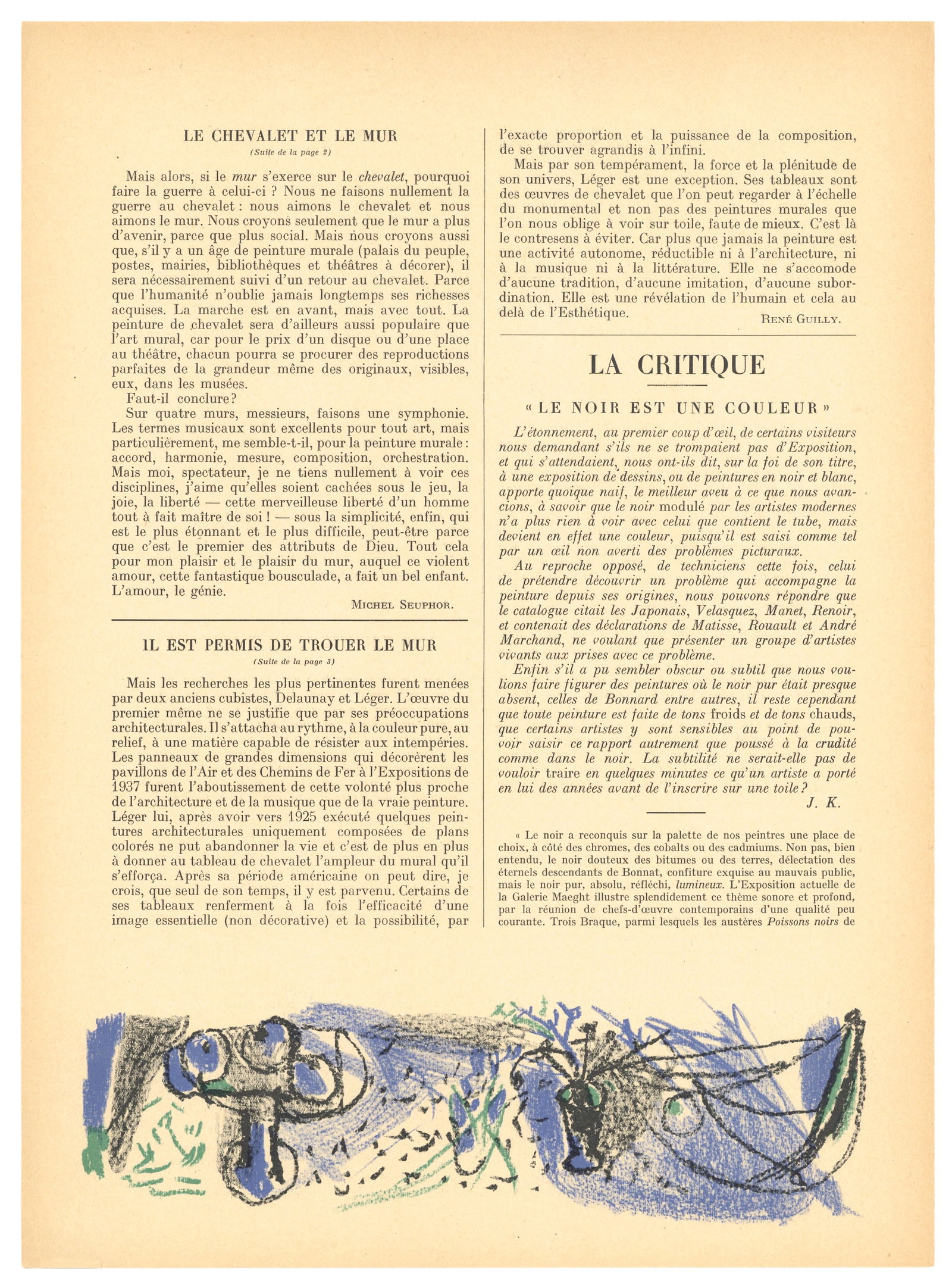 Andre Marchand original lithograph, 1947 - 2