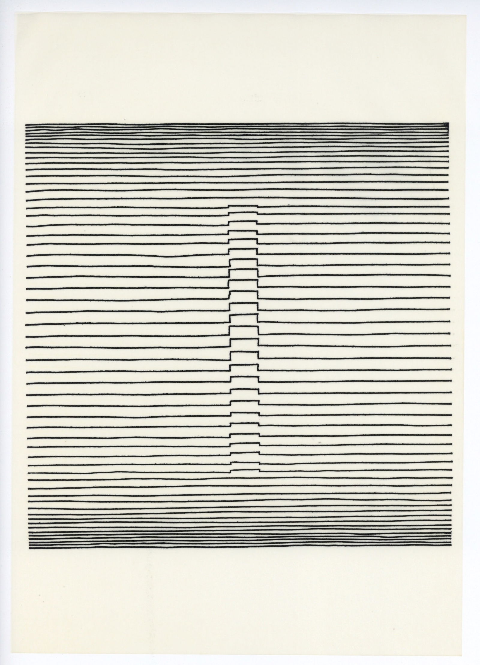 Victor Vasarely screenprint, 1963: Title: Victor Vasarely screenprint, 1963 Description: Medium: screenprint (after the drawing). Printed in 1963 on a special semi-transparent paper in an edition of 450 for "Naissances" and published