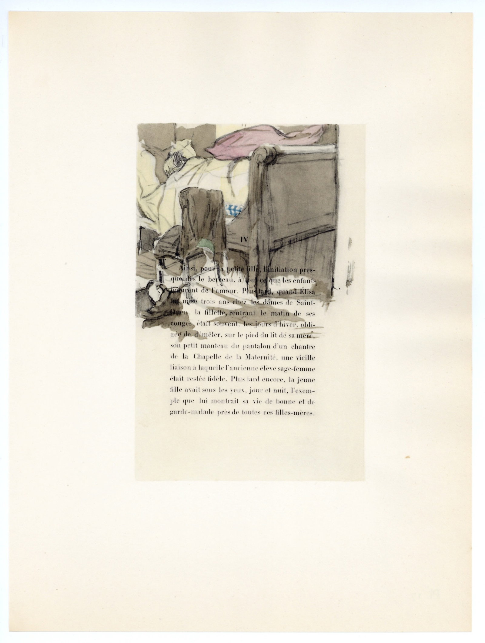 Toulouse-Lautrec lithograph "La Fille Elisa" (1 of 1)