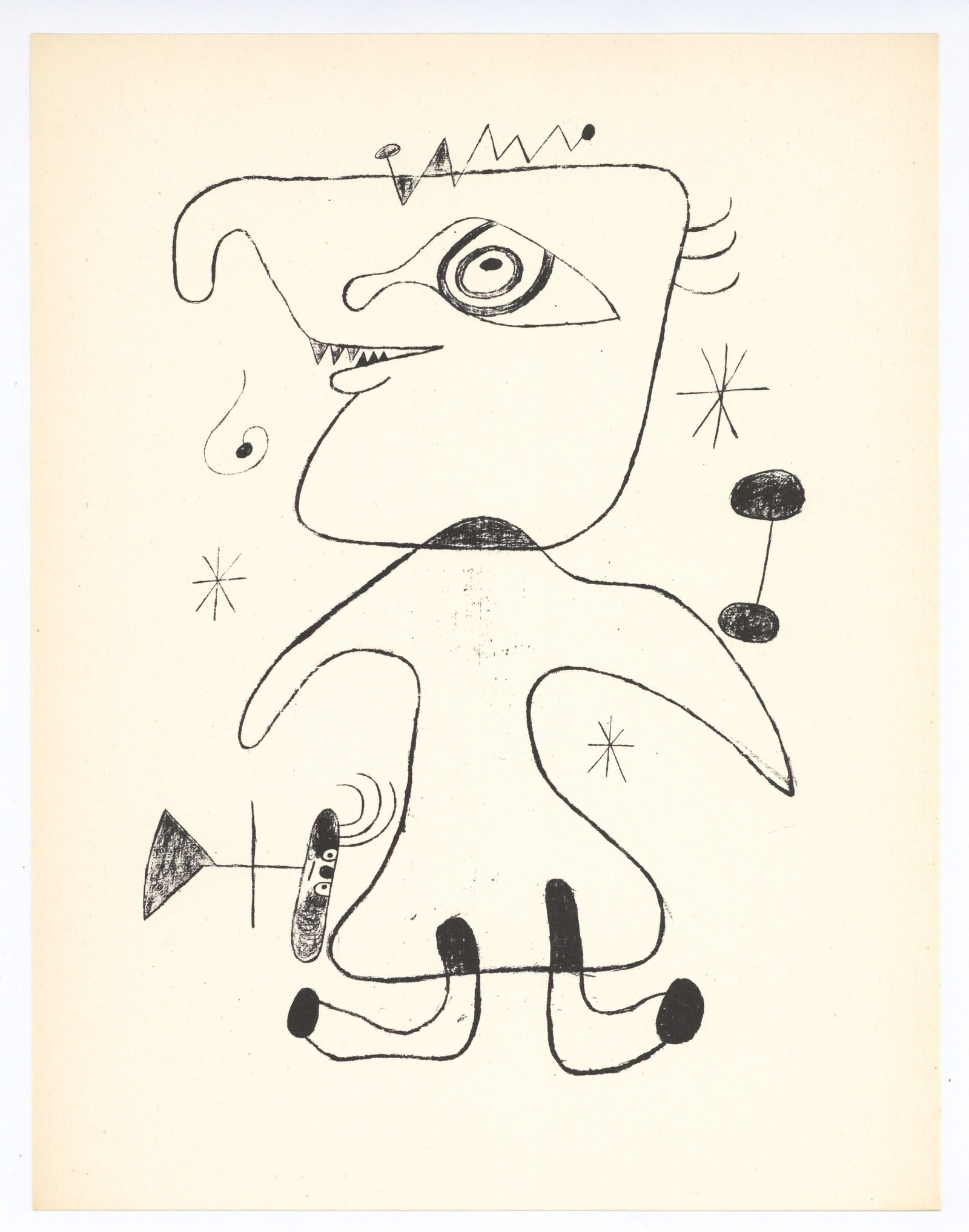 Joan Miro surrealist composition, 1947 (1 of 1)