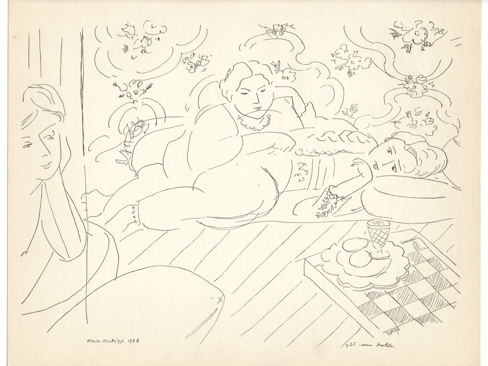 Henri Matisse (Odalisque) 1929: Title: Henri Matisse (Odalisque) 1929 Description: Medium: collotype (after the drawing). Printed in 1929 and published in Paris by Editions Chroniques du Jour in an edition of 650. Size: 8 3/4 x 11