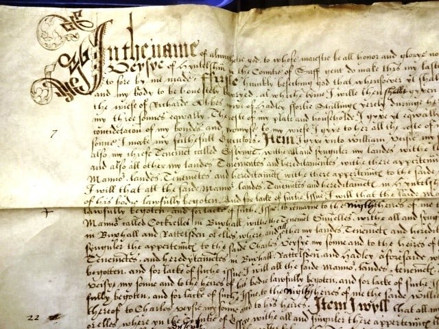 1575 Elizabethan Vellum Will and Probate - 2
