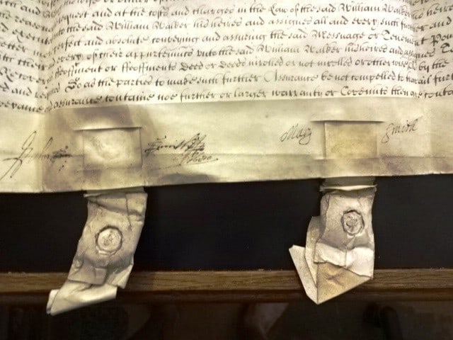 1680 Beautifully Penned English Vellum Deed Prison House - 3