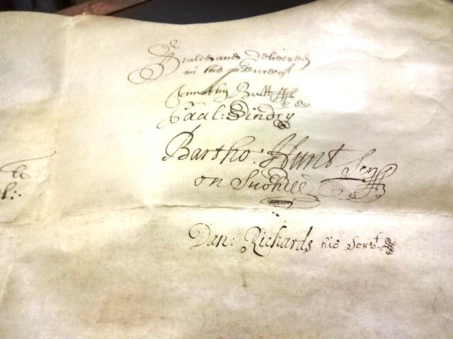 1680 Beautifully Penned English Vellum Deed Prison House - 5