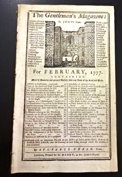 1777 Magazine Revolutionary War America (1 of 4)