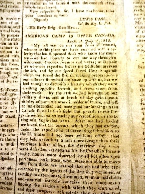 1812 Boston Newspaper War News Patriotic Poem - 3