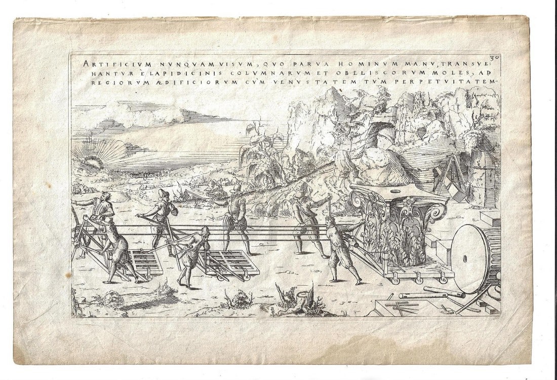 1578 Engraving Theatrum Instramentorum Machinarum (1 of 1)