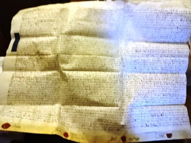 1750 Large English Vellum Indenture Orchards Devon - 4