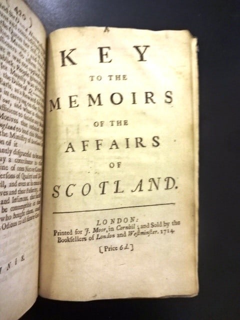 1714 Memoirs Concerning Affairs of Scotland - 2