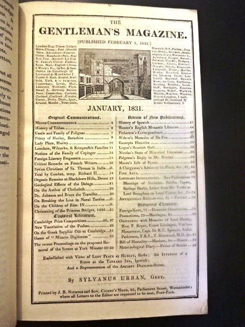 1831 Two Volumes Gentlemans Magazine Liberia - 5