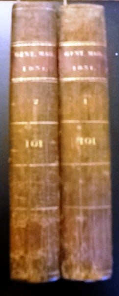 1831 Two Volumes Gentlemans Magazine Liberia - 6