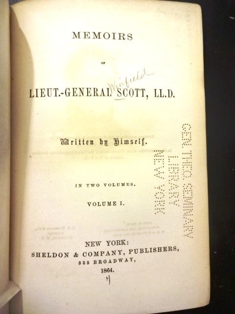 1864 Memoirs of General Winfield Scott - 2