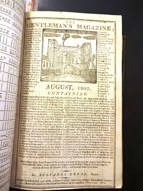 1802 Volume Gentleman's Magazine Engravings - 2