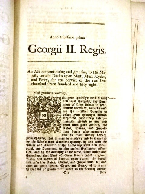 1698-1757 Three English Acts of Three Monarchs - 4