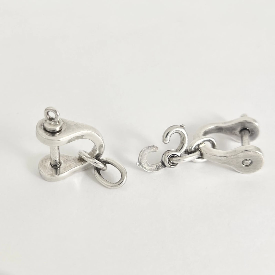 Tiffany & Co. Vintage 1980's Shackle Valet Keychain 925 Sterling Silver 17.61 Gr - 7