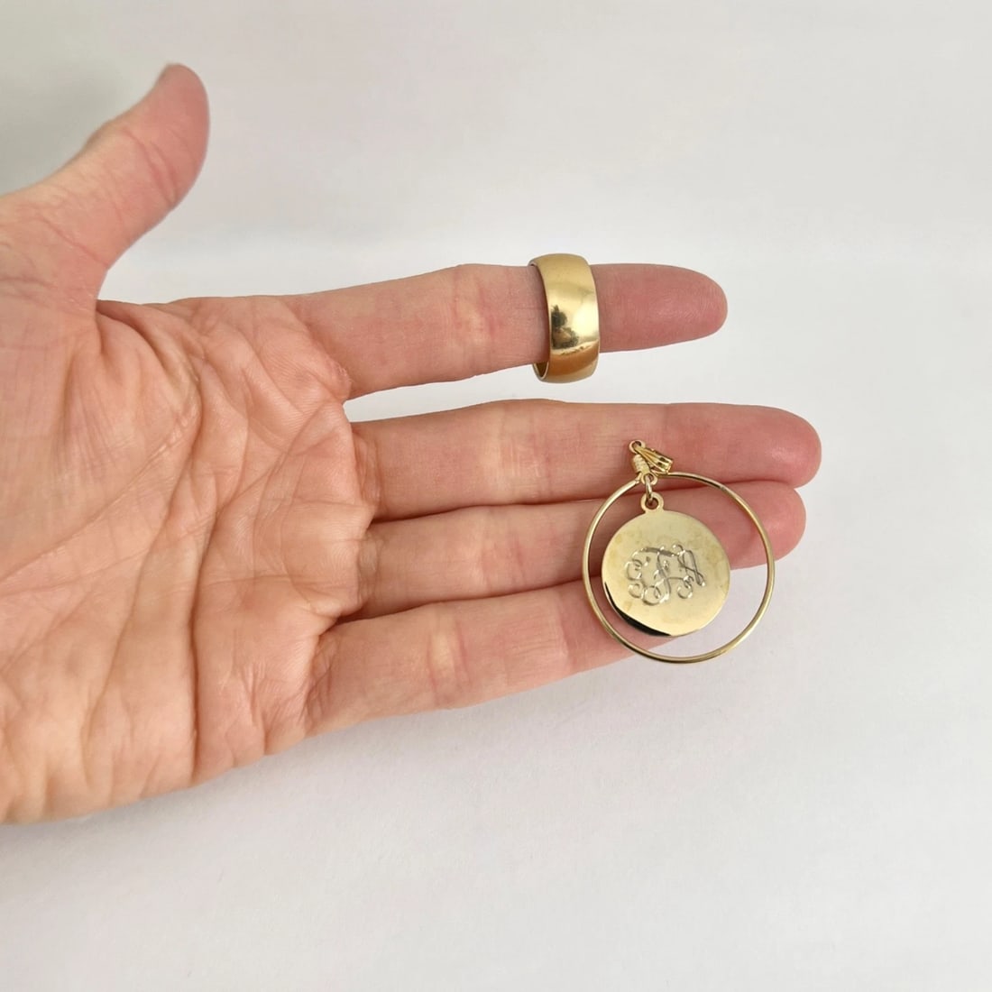 Vintage Estate Mixed Jewelry Lot, Gold-Plated More, 9 Pieces, 63.68 Grams - 11