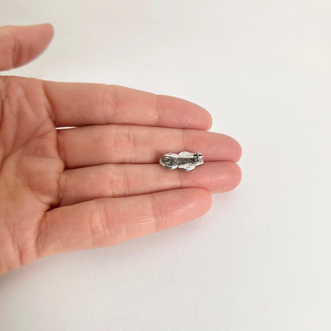 Vintage 1940's Baby Kewpie Doll Pin Brooch Sterling Silver, 1.93 Grams - 4