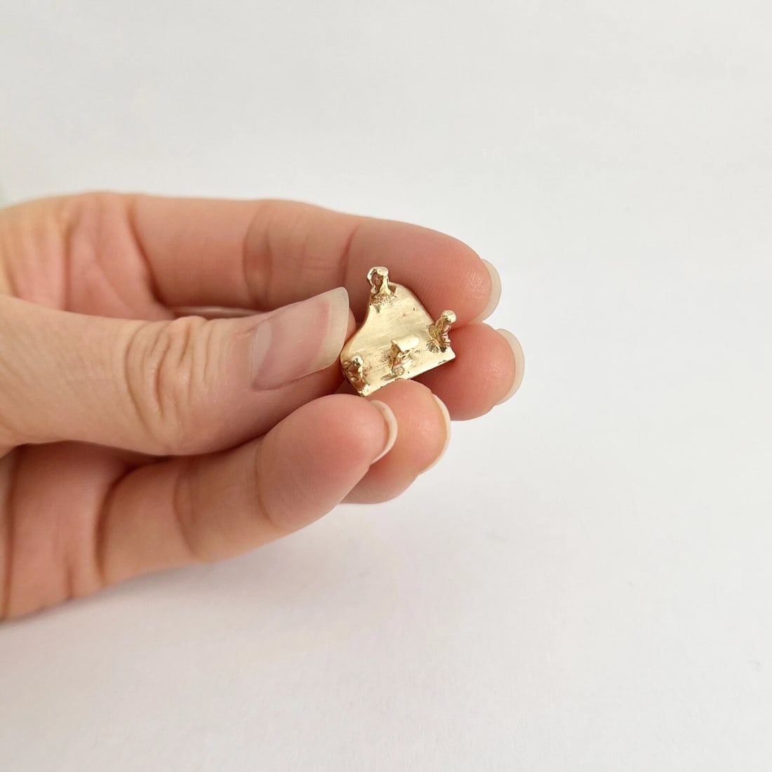 Vintage 1950's Grand Piano Musical Movable Charm 12K Yellow Gold, 3.27 Grams - 5