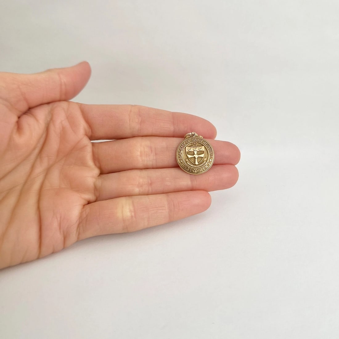 Vintage Academy of Saint Aloysius School Pendant Charm 10K Yellow Gold, 3.08 Gr - 2