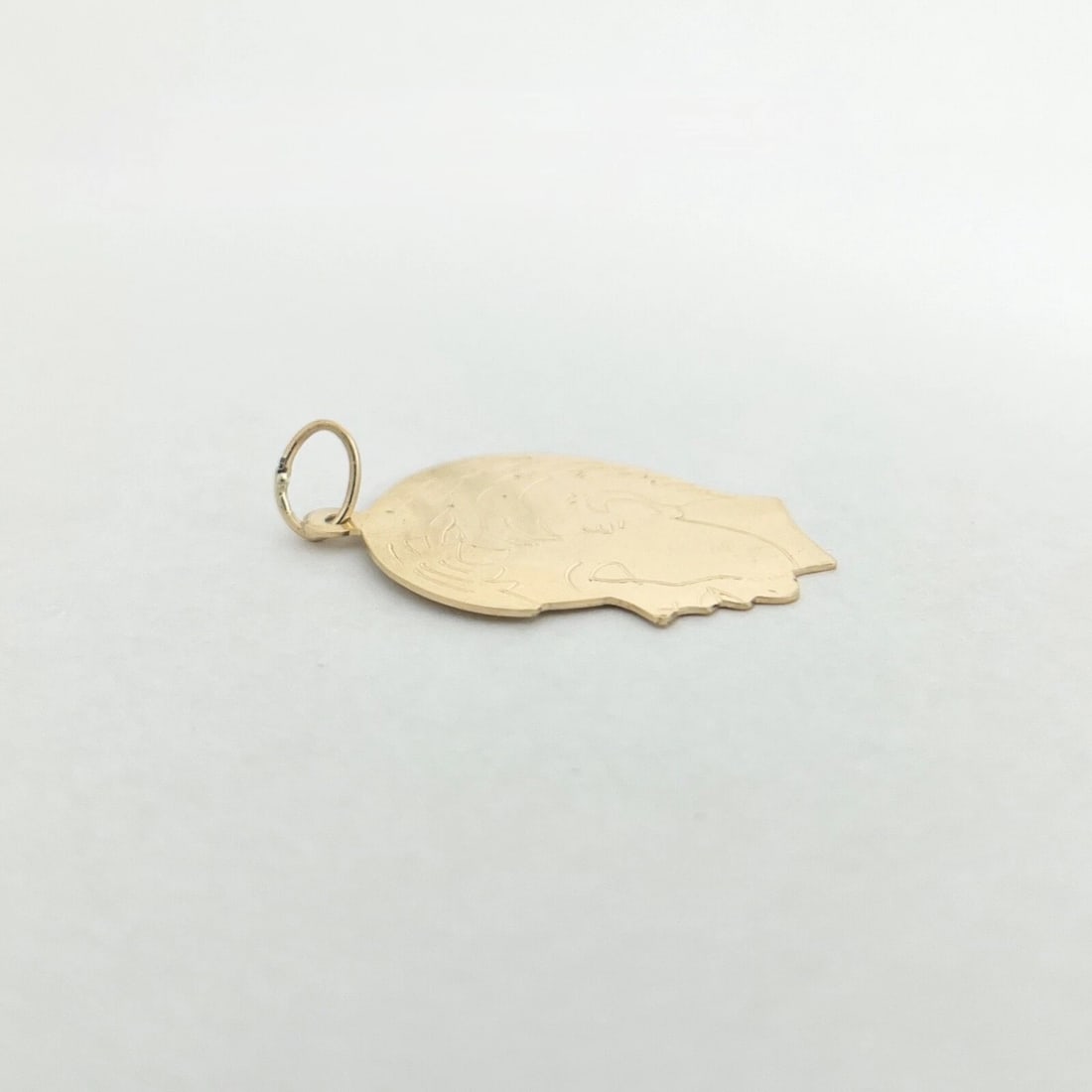 Vintage 1950's Frank Boy Necklace Pendant Charm 14K Yellow Gold, 3.08 Grams - 4