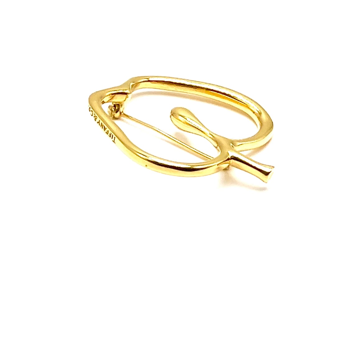 Authentic! Vintage Tiffany & Co Peretti 18k Yellow Gold Large Apple Pin Brooch (1 of 11)