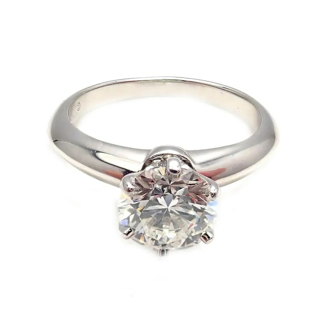 Authentic! Tiffany & Co. Platinum 1.13ct Diamond H VS1 XXX Engagement Ring Cert (1 of 11)