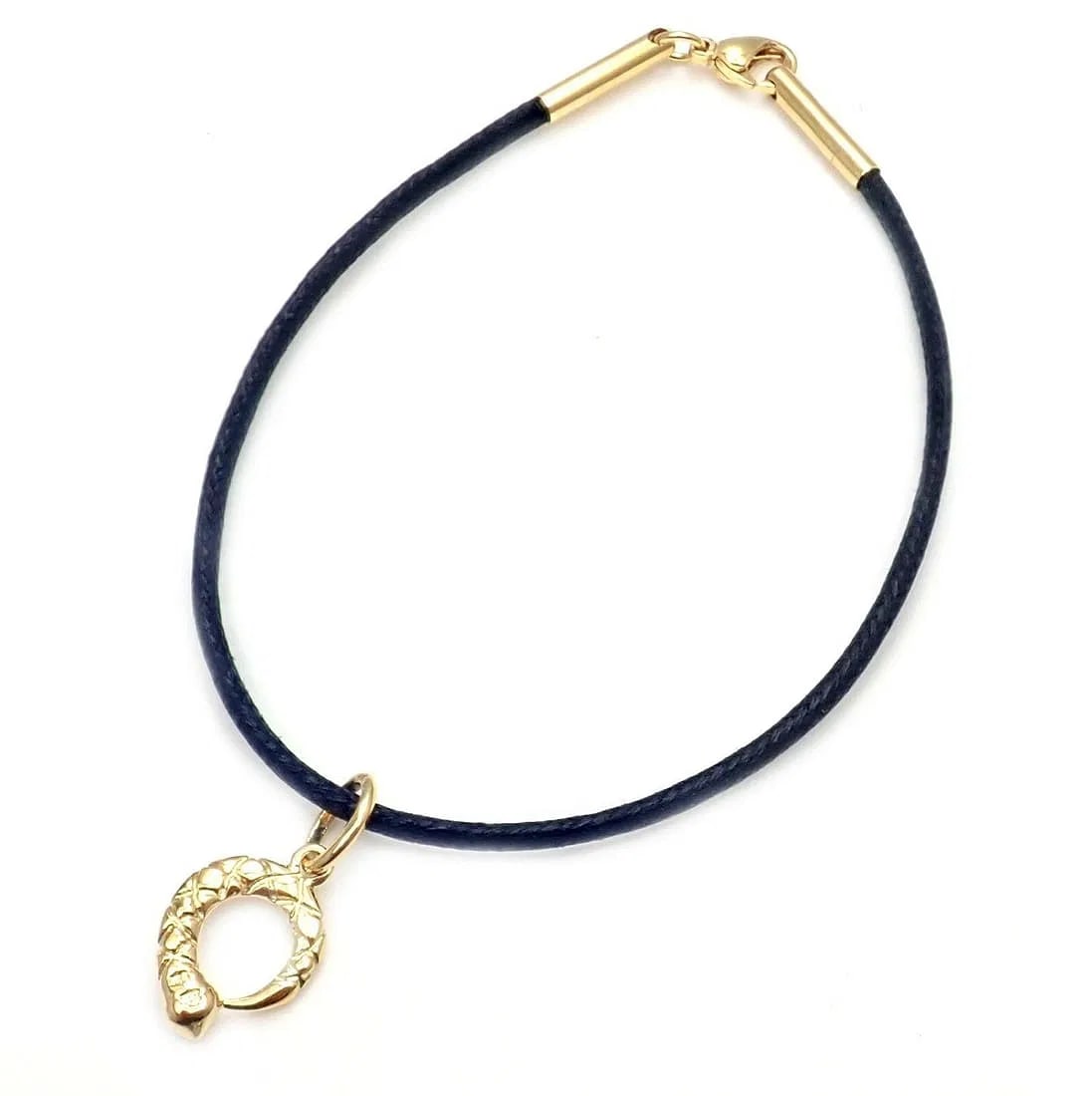 Temple St Clair 18k Snake Serpent Charm Cord Bracelet (1 of 4)