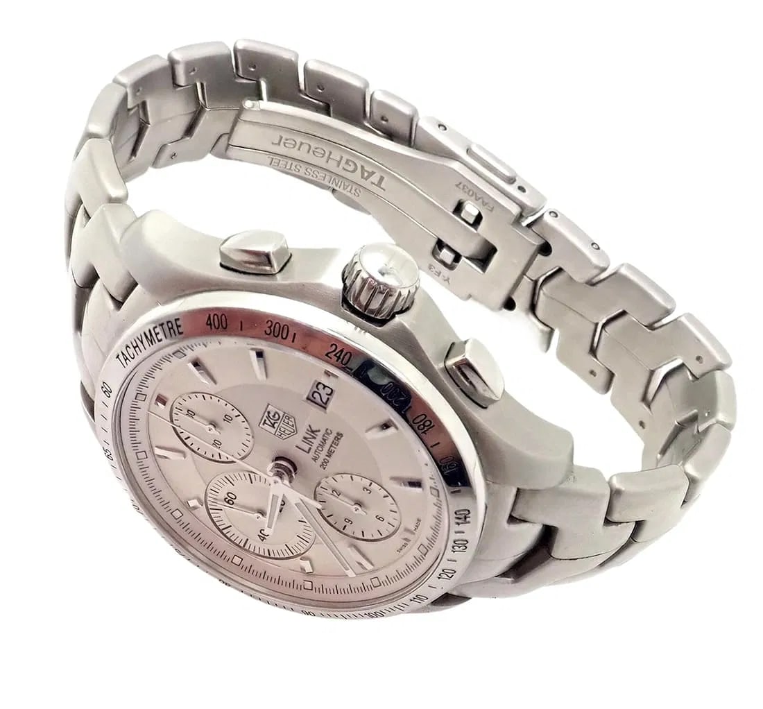 Authentic Tag Heuer Link Automatic Calibre 16 CJF2111-0 Exhibition Mens Watch (1 of 12)