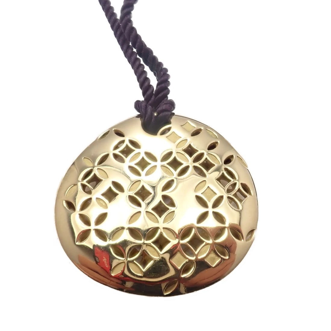 Rare! Louis Vuitton 18k Yellow Gold Large Pendant Necklace 27.8g (1 of 5)